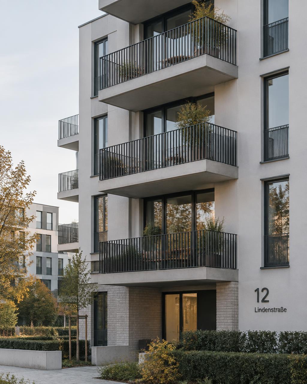 Moderne Wohnanlage in Deutschland